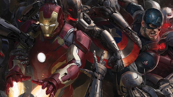 Marvel Avengers wallpaper, The Avengers, Captain America, Iron Man
