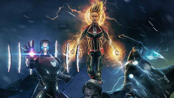 HD wallpaper: The Avengers, Avengers EndGame, Brie Larson, Captain America  | Wallpaper Flare