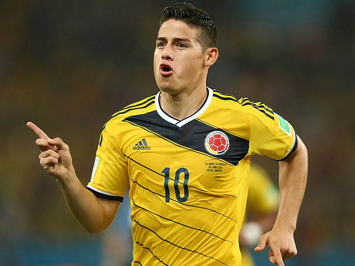 James Rodriguez Colombian-2016 Football Star HD Wa.., yellow, HD wallpaper