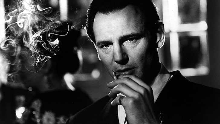 Movie, Schindler's List, Liam Neeson, Smoking, HD wallpaper