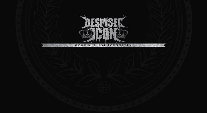 Despised Icon, Deathcore, black background, close-up, no people