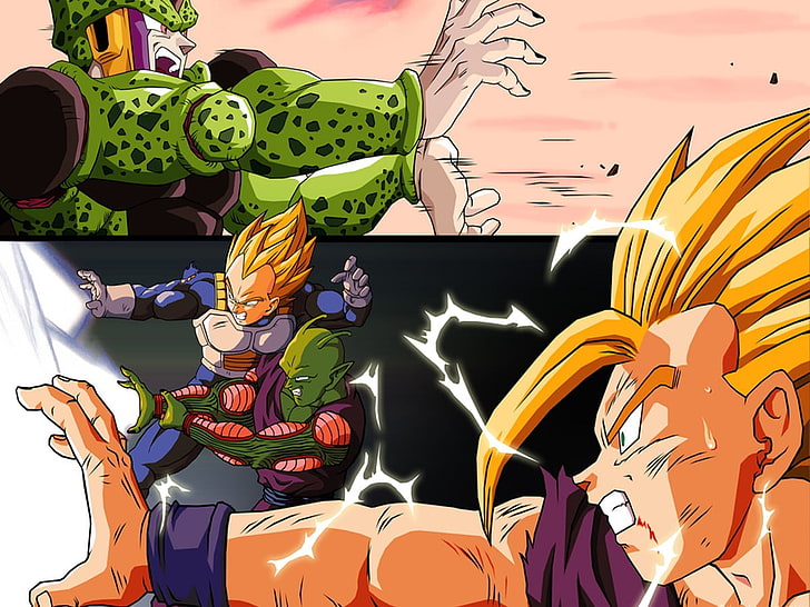 Download Witness the epic showdown between Son Goku and Cell in the Cell  Games! Wallpaper | Wallpapers.com