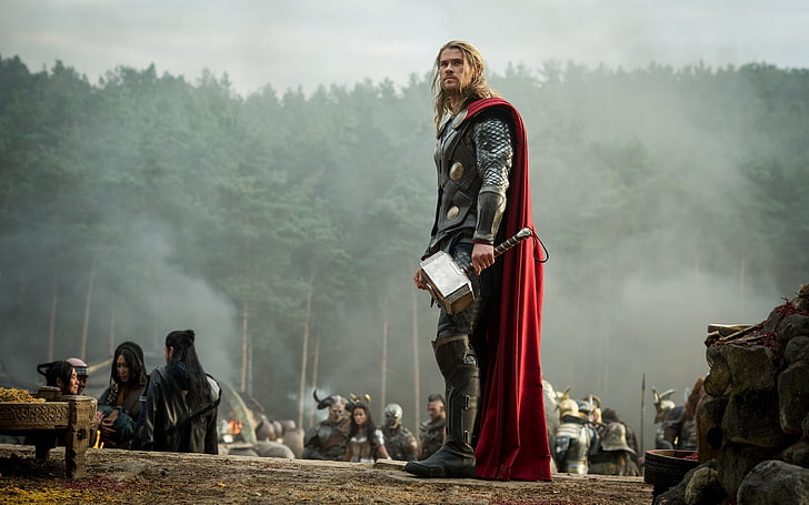 Thor, Chris Hemsworth, Thor 2: The Dark World, film stills, HD wallpaper