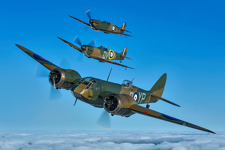 Fighter, Spitfire, Supermarine Spitfire, RAF, The Second World War, HD wallpaper