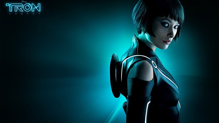 movies, Tron, Olivia Wilde, one person, portrait, beautiful woman