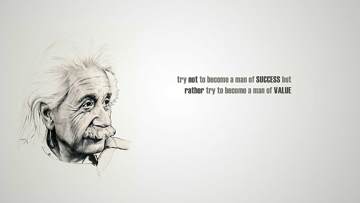 quote, simple background, Albert Einstein, HD wallpaper