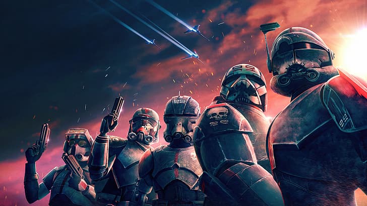 star wars bad batch, Star Wars: Rebels, Star Wars: The Clone Wars, HD wallpaper