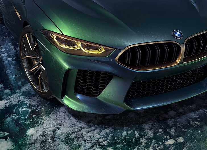 Geneva Motor Show, 4K, 2018, BMW Concept M8 Gran Coupe, mode of transportation, HD wallpaper