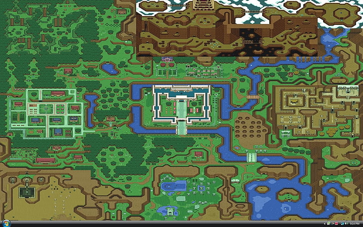 Zelda, The Legend of Zelda: A Link to the Past, Map