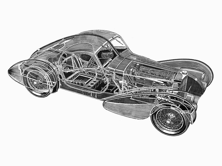 1936, 57sc, atlantic, bugatti, coupe, engine, interior, retro