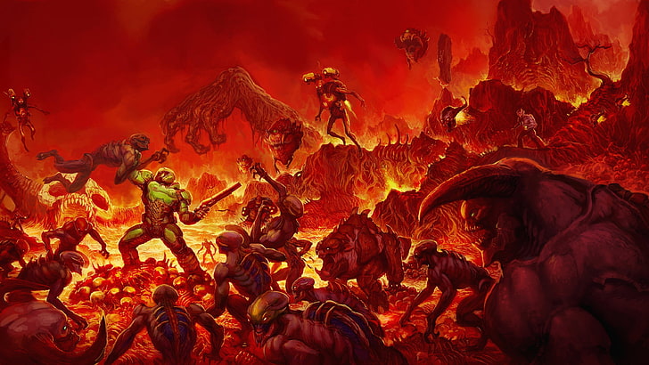 HD wallpaper: Bethesda Softworks, demon, Doom (game), Doom 4, Id Software |  Wallpaper Flare