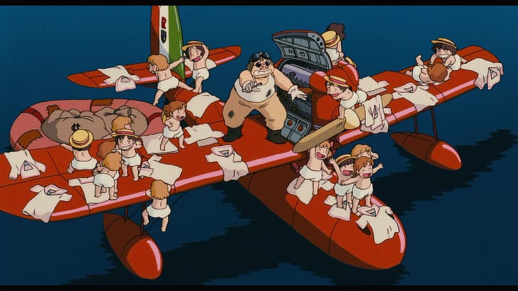 #红猪, Porco Rosso, Studio Ghibli, screen shot