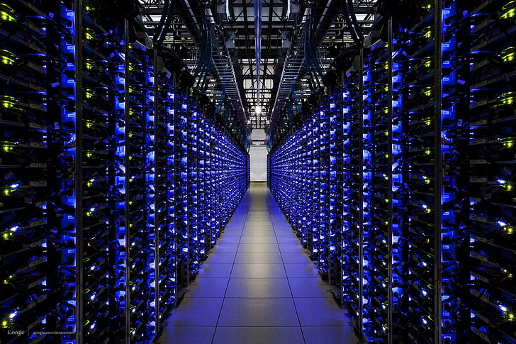 Google, server, datacenter, data center, HD wallpaper
