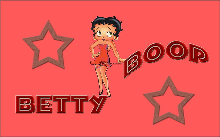 betty boop, communication, sign, text, red, warning sign, celebration, HD wallpaper