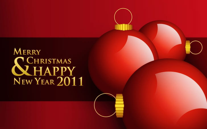 2011 Happy New Year & Christmas HD, celebrations, HD wallpaper