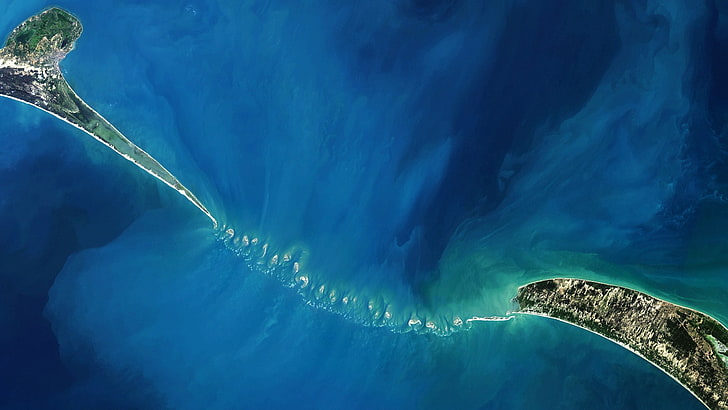 Islands, India, shoal, Sri Lanka, photo NASA, Adam Bridge, HD wallpaper