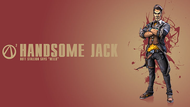 Handsome Jack wallpaper, Borderlands 2, video games, full length