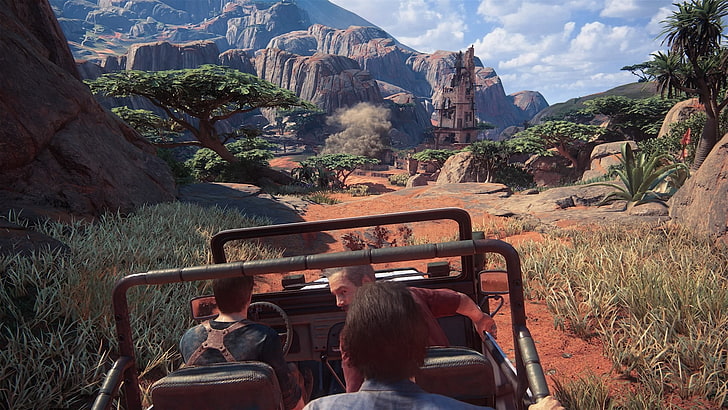 Uncharted 4: A Thief's End, mountain, travel, land vehicle, HD wallpaper