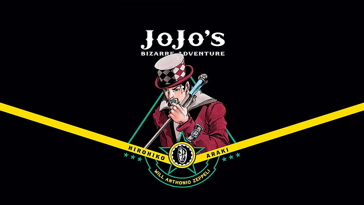 Jojo's logo, JoJo's Bizarre Adventure, Will A. Zeppeli, one person, HD wallpaper