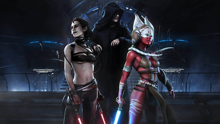 Star Wars The Force Unleashed Games Lightsabers Girls Wallpaper Widescreen Hd