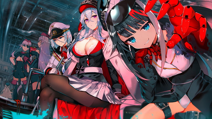girls, Anime, characters, Azur Lane, HD wallpaper