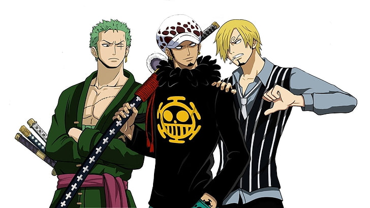 Hd Wallpaper Three One Piece Characters Illustration Anime Sanji One Piece Wallpaper Flare