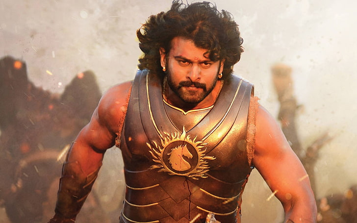 Prabhas in baahubali 2-Movie Poster HD Wallpaper, front view