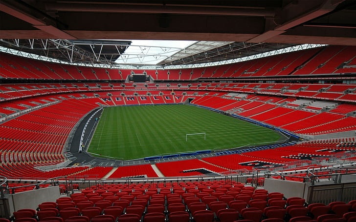 Wembley, stadium, football stadium, soccer, HD wallpaper