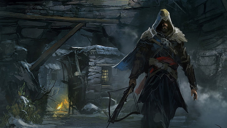 Assassin's Creed digital wallpaper, video games, digital art, HD wallpaper