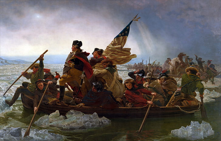 artwork, painting, classic art, people, men, George Washington, HD wallpaper