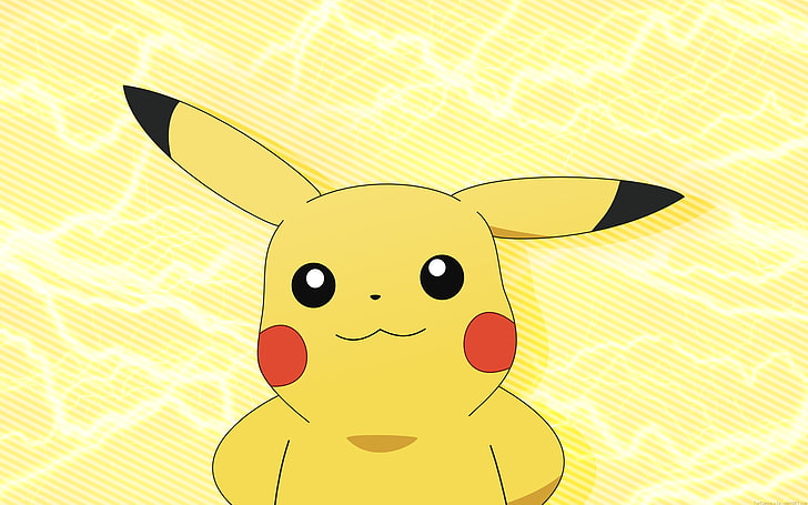 Pikachu digital wallpaper, Pokémon, electricity, yellow, representation