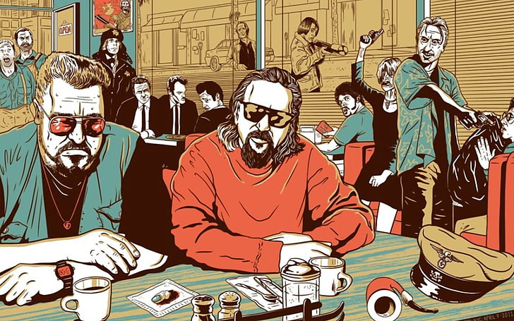 pulp fiction reservoir dogs the big lebowski no country for old men fargo 1920x1200  Animals Dogs HD Art, HD wallpaper