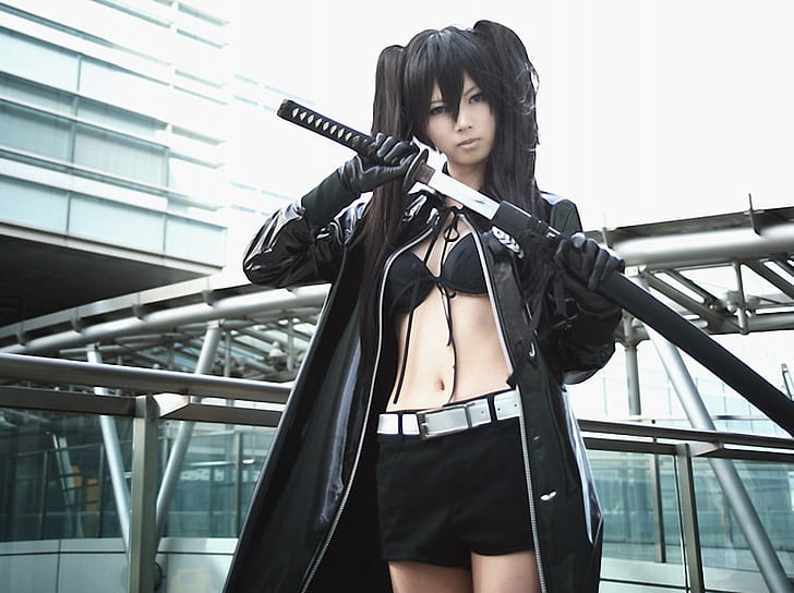 black Black Rock Shooter Black★Rock Shooter cosplay Anime Other HD Art