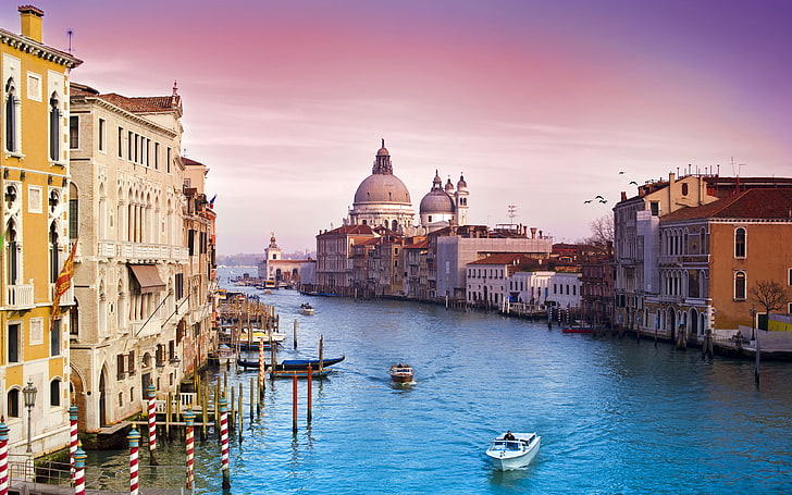 Grand Canal, Italy, the city, Venice, channel, venice - Italy, HD wallpaper