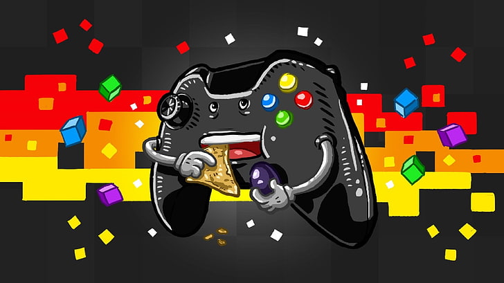 computer, game, Gamer, Gaming, poster, video, multi colored