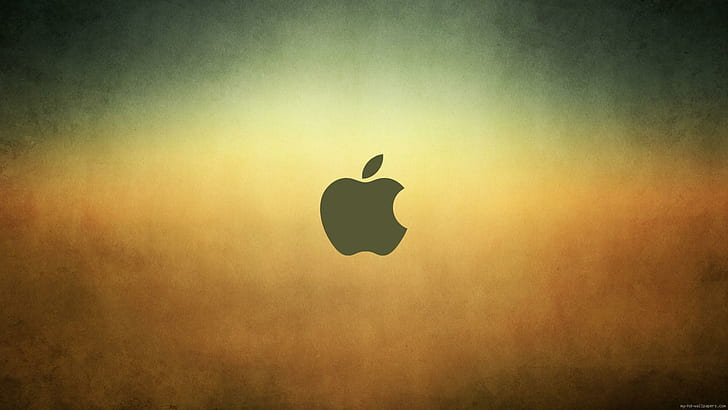 Apple logo on gradient background, apple logo, brand, HD wallpaper