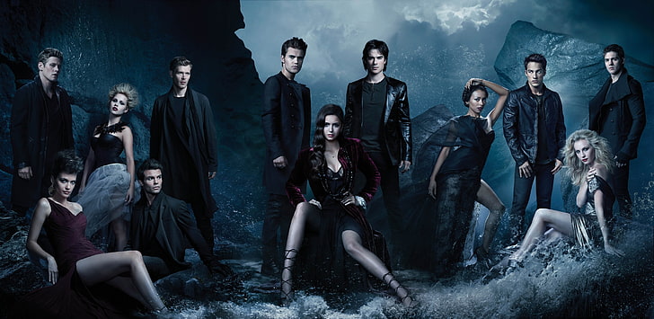 The Vampire Diaries ON GOOD QUALITY HD QUALITY WALLPAPER POSTER Fine Art  Print - Art & Paintings posters in India - Buy art, film, design, movie,  music, nature and educational paintings/wallpapers at