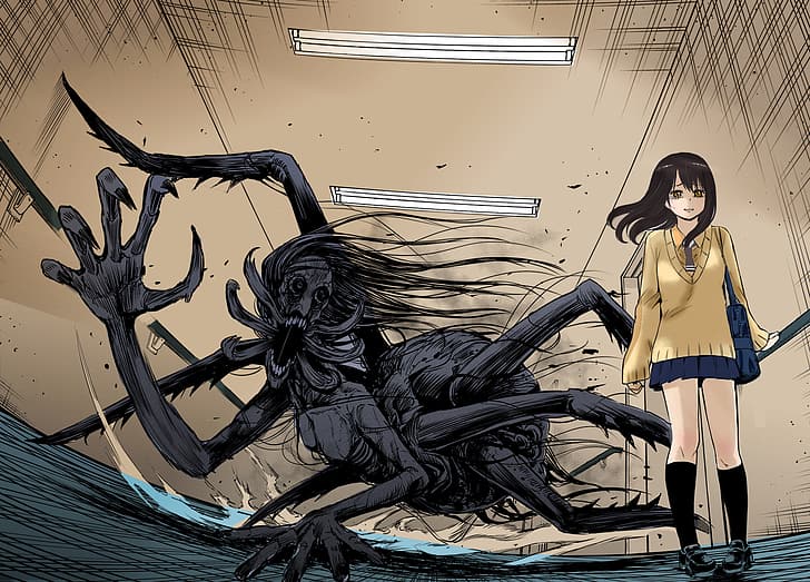 Mieruko-chan Episode 1: First Ghost Encounter - Anime Corner