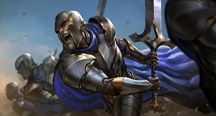 Video Game, Legends of Runeterra, Armor, Fan Art, Knight