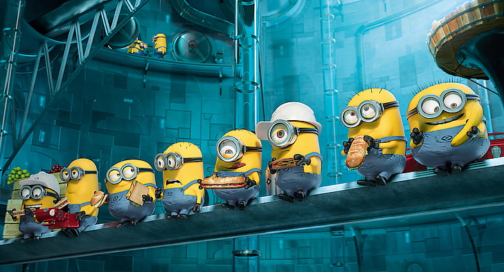 Despicable Me minions poster, representation, yellow, occupation, HD wallpaper