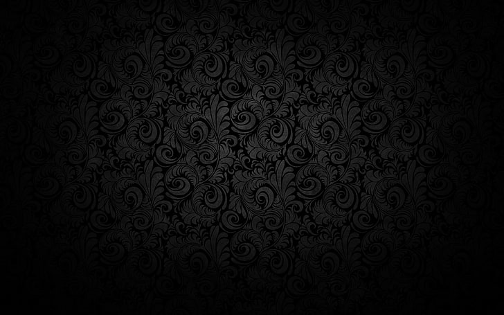 pattern, floral, dark background, full frame, backgrounds, no people, HD wallpaper