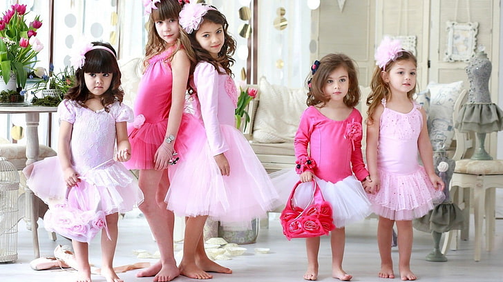 little girl, childhood, females, girls, togetherness, fashion, HD wallpaper