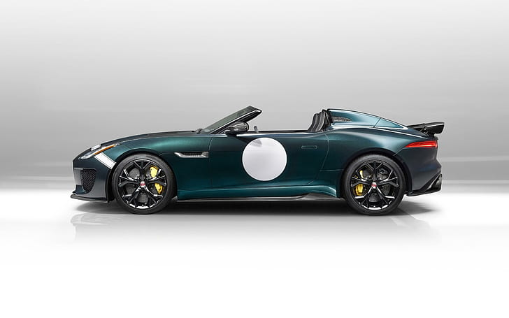 2015 Jaguar F Type Project 7 4, green coupe, cars