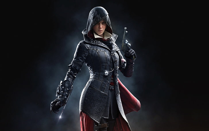 profile of woman photo, video games, artwork,  Assassin's Creed Syndicate, HD wallpaper