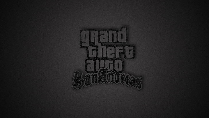 Grand Theft Auto San Andreas illustration, minimalism, GTA, single Word, HD wallpaper