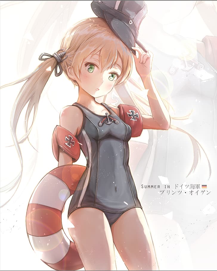 anime, anime girls, Kantai Collection, Prinz Eugen (KanColle), HD wallpaper