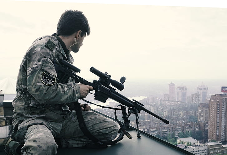 Sniper, Donetsk, Donetsk People's Republic, DNR, Serb, Soundboard, HD wallpaper