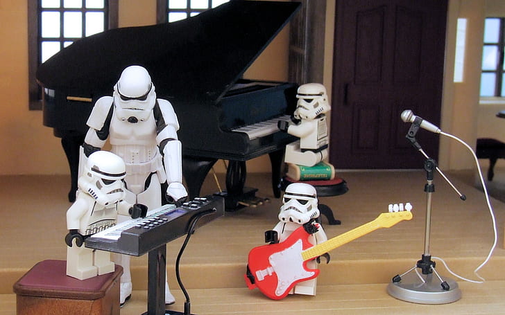 Hd Wallpaper Star Wars Piano Stormtroopers Funny Lego Star Wars Legos Entertainment Funny Hd Art Wallpaper Flare