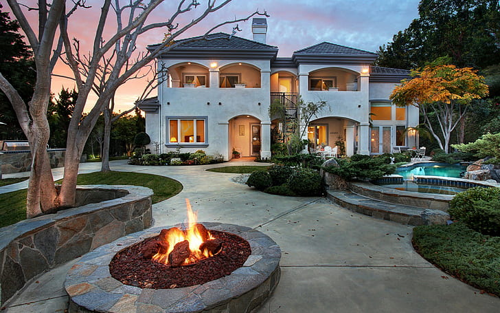 House in San Juan, California, Capistrano, mansion, pool, lawn