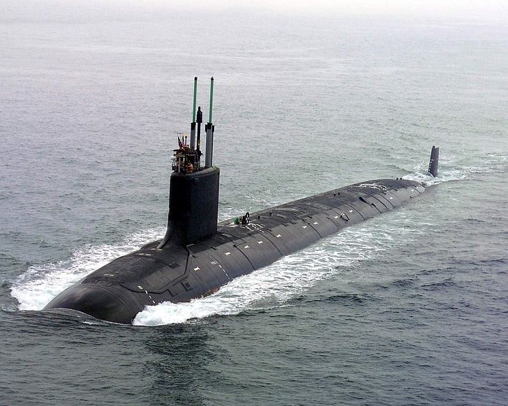 submarine,  Virginia class, military, vehicle
